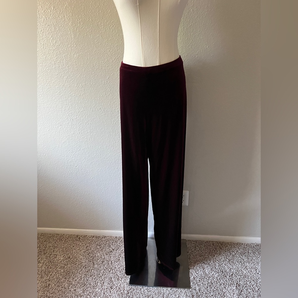 Burgundy Velvet Pants